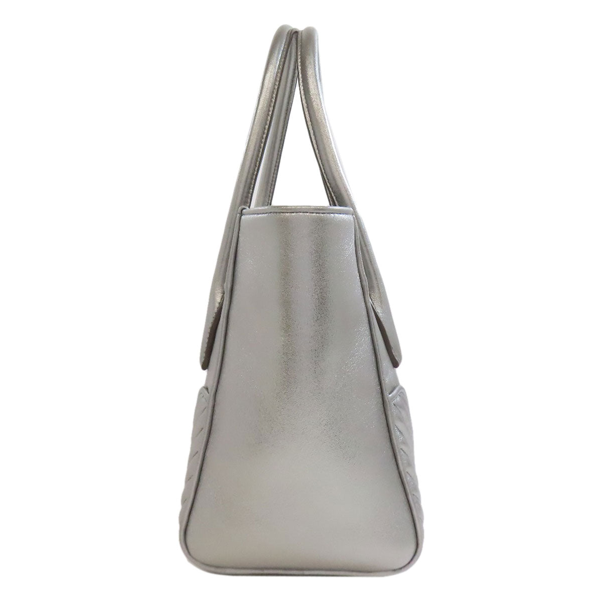 Miumiu Handbag Calfskin Silver 2Way