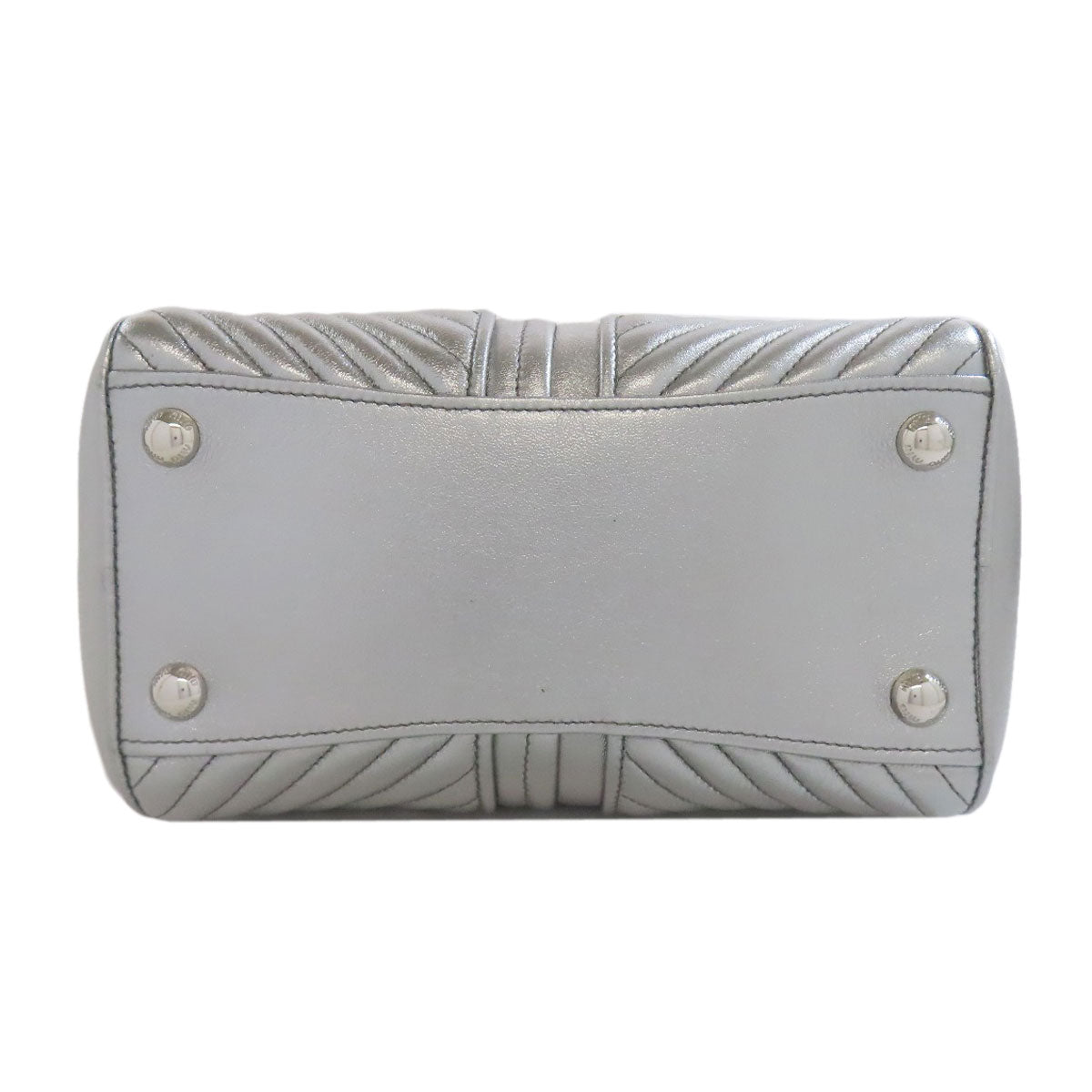 Miumiu Handbag Calfskin Silver 2Way