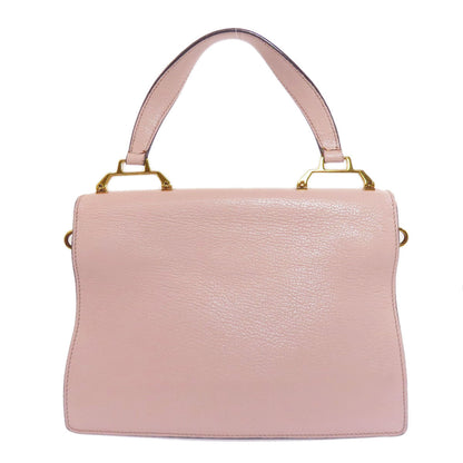 Miumiu Handbag Leather Pink 2Way