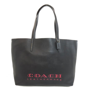 Coach Tote Bag 55199 Leather Black Logo