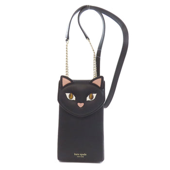 Kate Spade Shoulder Bag Leather Black Cats Collaboration