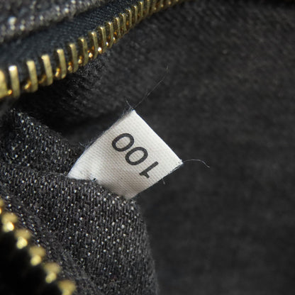 Prada Tote Bag Denim Black Canapa Mini 2 Way