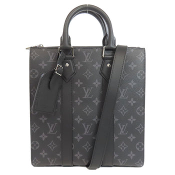 Louis Vuitton Shoulder Bag M46456 Monogram Eclipse Gray Sac Plat Cloth