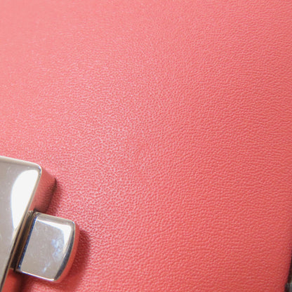 Gucci Shoulder Bag 379722 Leather Pink Double G Logo Mini Chain Shoulder 2Way