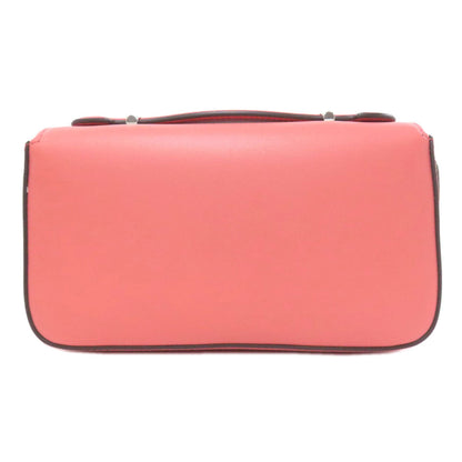 Gucci Shoulder Bag 379722 Leather Pink Double G Logo Mini Chain Shoulder 2Way