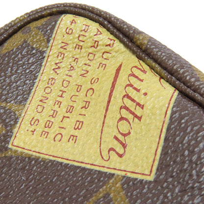 Louis Vuitton Accessory Pouch M63798 Monogram Canvas Brown Mini Pochette Accessoires Label
