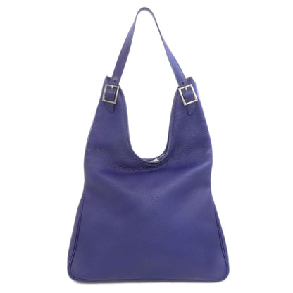 Hermes Tote Bag Togo Blue Masai Silvermetal