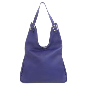 Hermes Tote Bag Togo Blue Masai Silvermetal