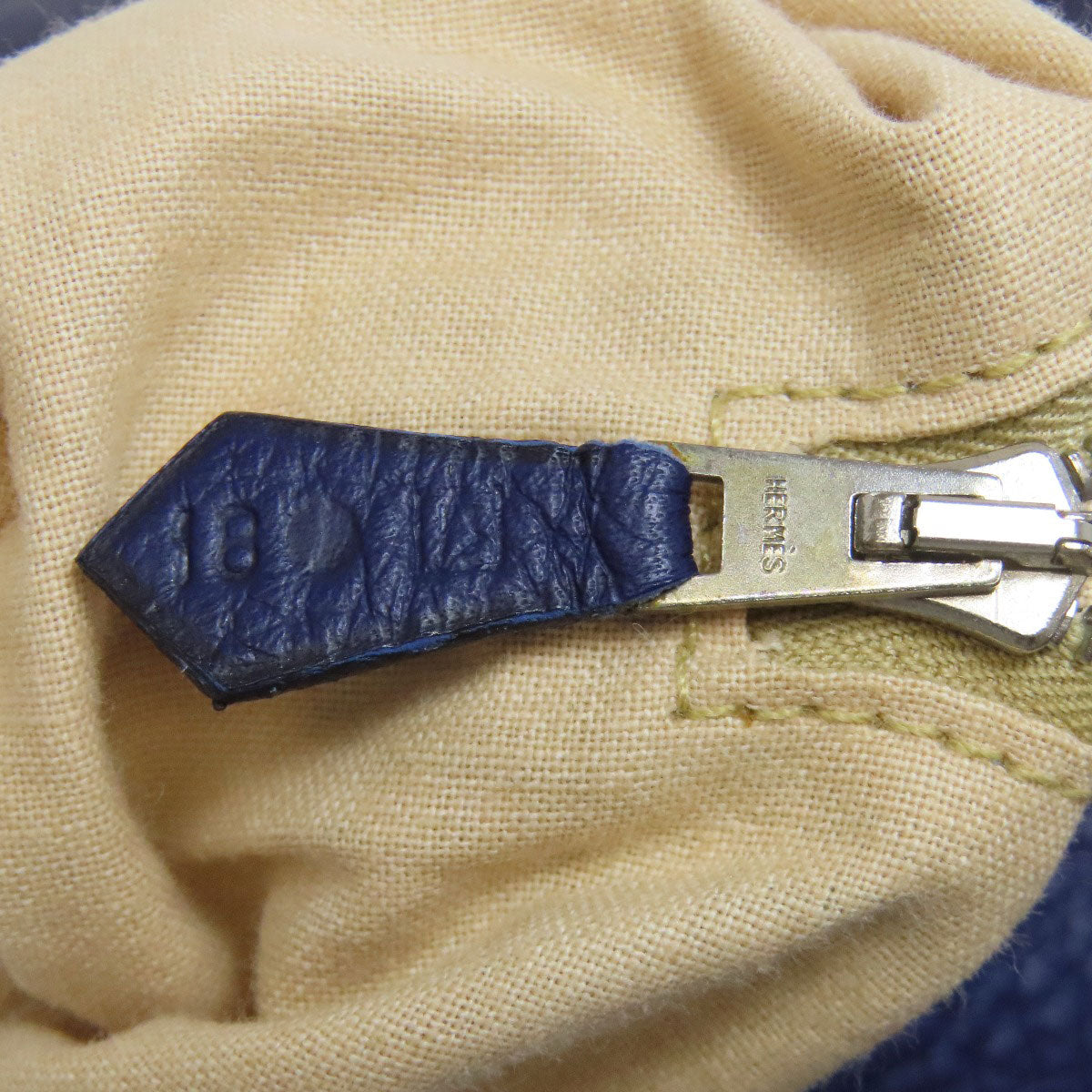 Hermes Tote Bag Togo Blue Masai Silvermetal
