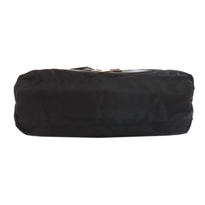 Prada Tote Bag Nylon Black Logometal Human Motif