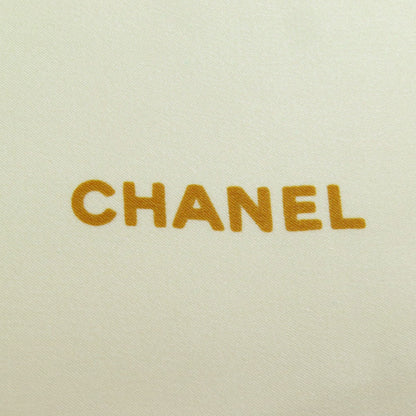 Chanel Scarf Silk Beige Jewelry Motif