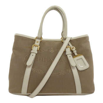 Prada Tote Bag Bn2832 Canvas Brown 2Way