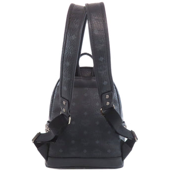 Mcm Backpack Pvc Black Logo