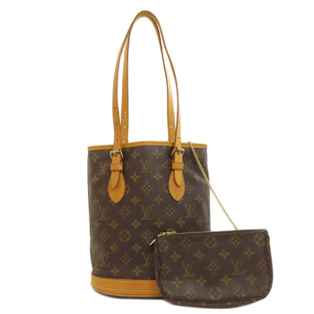 Louis Vuitton Tote Bag M42238 Monogram Canvas Brown Bucket M Bucket Pm