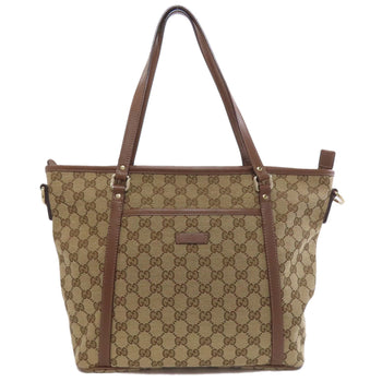 Gucci Tote Bag 388929 Canvas Brown Gg
