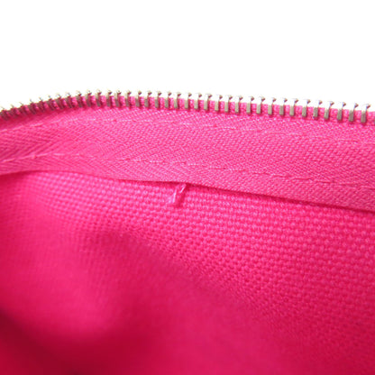 Hermes Accessory Pouch Canvas Pink Logo