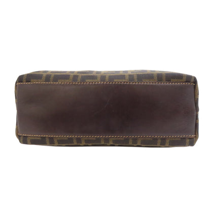 Fendi Handbag Canvas Brown Zucca Pattern 2Way