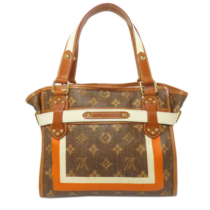 Louis Vuitton Handbag M56386 Pvc Brown Tiss Sac Rayeur Pm