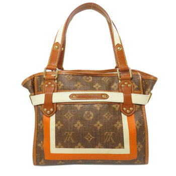 Louis Vuitton Handbag M56386 Pvc Brown Tiss Sac Rayeur Pm
