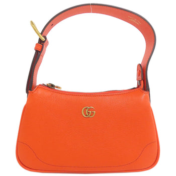Gucci Handbag 739076 Calfskin Orange Aphrodite Gg Marmont