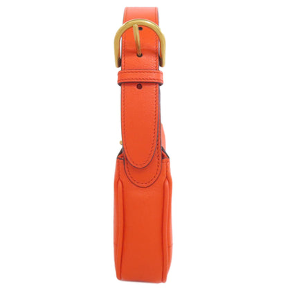 Gucci Handbag 739076 Calfskin Orange Aphrodite Gg Marmont
