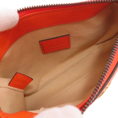 Gucci Handbag 739076 Calfskin Orange Aphrodite Gg Marmont