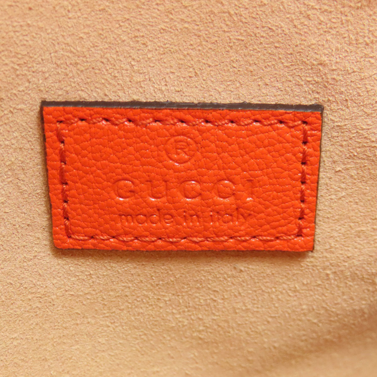 Gucci Handbag 739076 Calfskin Orange Aphrodite Gg Marmont