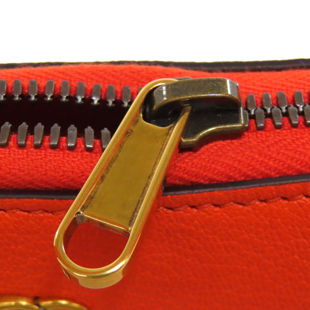 Gucci Handbag 739076 Calfskin Orange Aphrodite Gg Marmont
