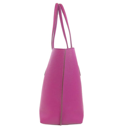 Tods Tote Bag Calfskin Purple Joy