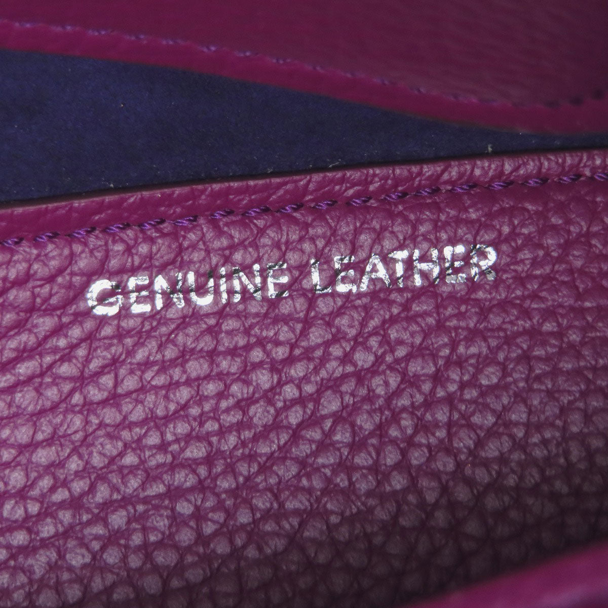 Tods Tote Bag Calfskin Purple Joy