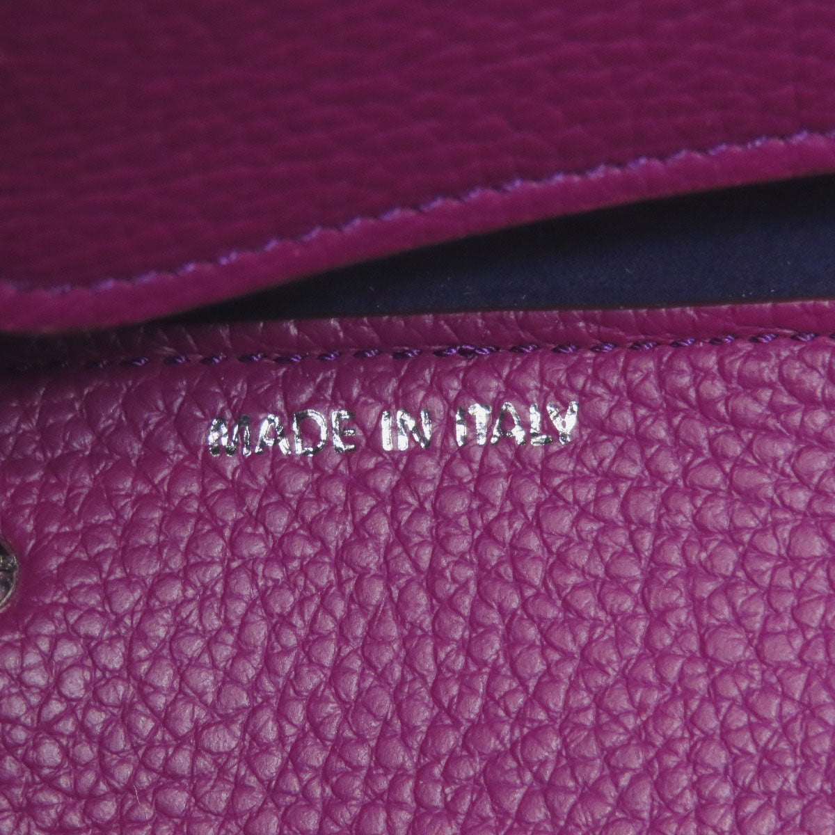Tods Tote Bag Calfskin Purple Joy