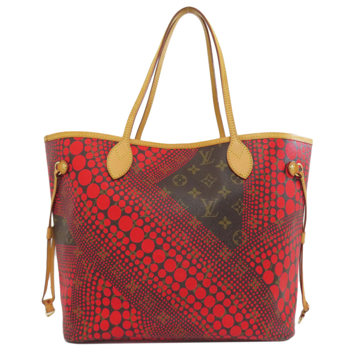 Louis Vuitton Tote Bag M40686 Monogram Canvas Red Yayoi Kusama Collaboration Neverfull Mm