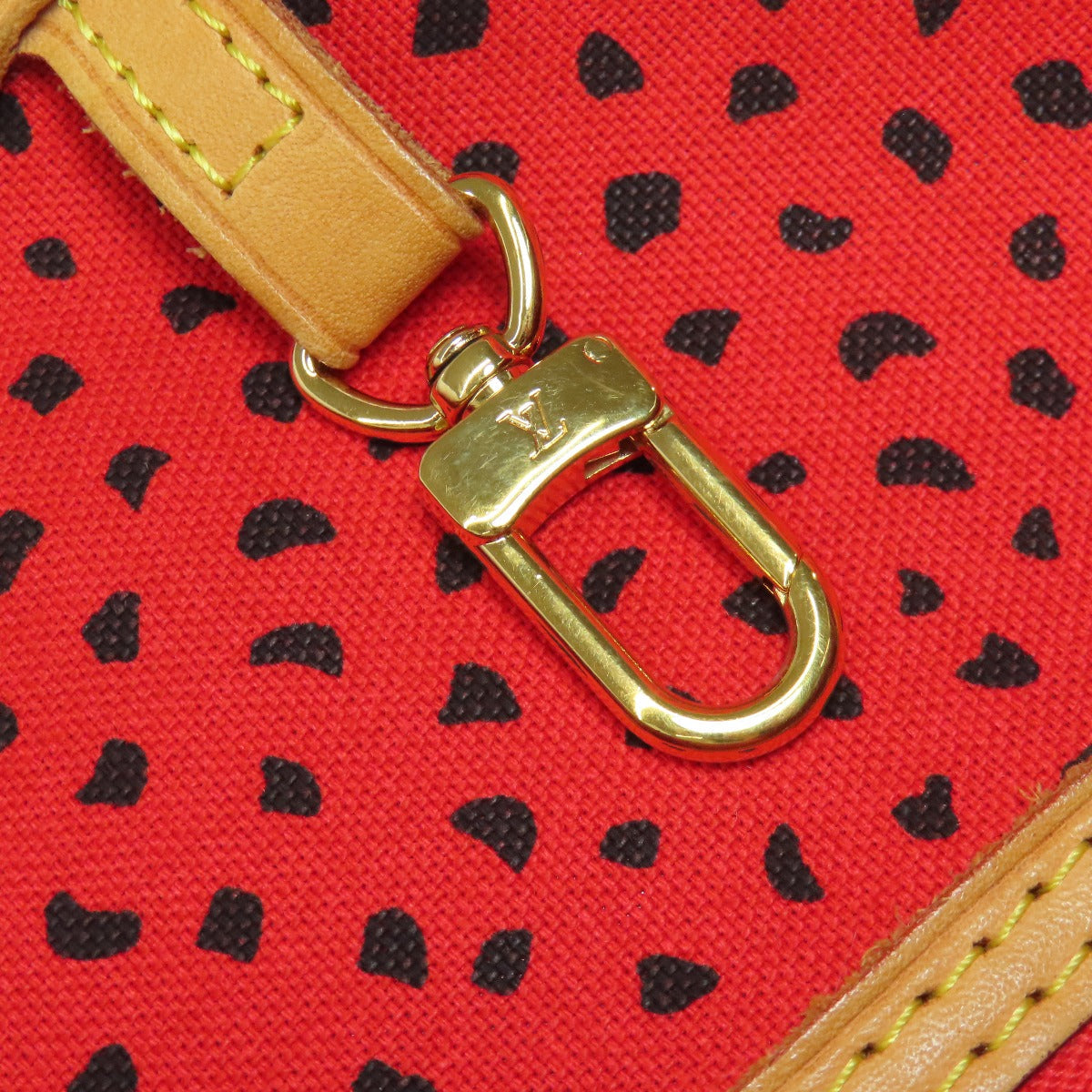 Louis Vuitton Tote Bag M40686 Monogram Canvas Red Yayoi Kusama Collaboration Neverfull Mm