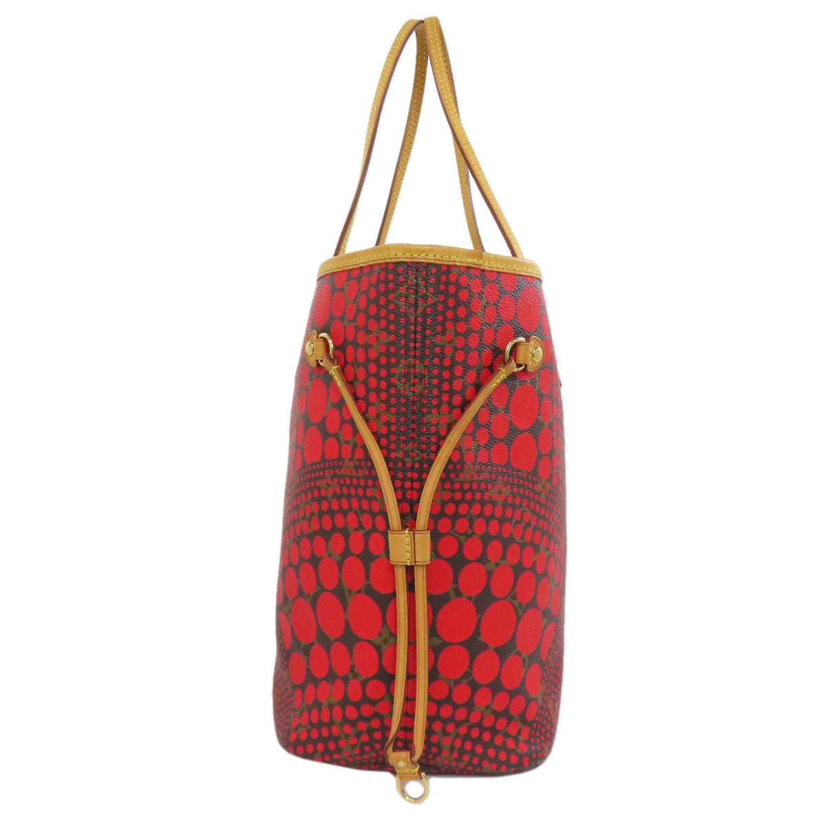 Louis Vuitton Tote Bag M40686 Monogram Canvas Red Yayoi Kusama Collaboration Neverfull Mm