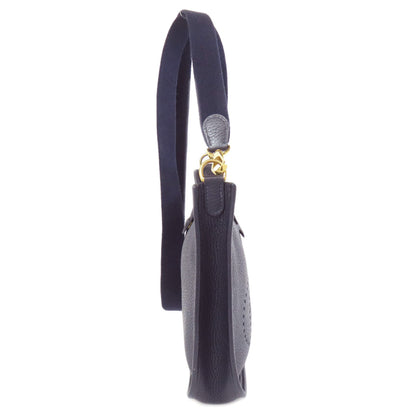 Hermes Shoulder Bag Taurillon Clemence Navy Evelyn Tpm Gold Metal