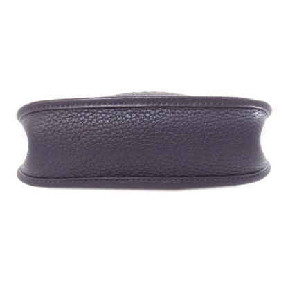 Hermes Shoulder Bag Taurillon Clemence Navy Evelyn Tpm Gold Metal