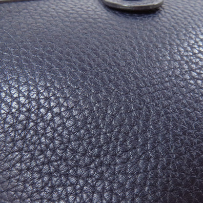 Hermes Shoulder Bag Taurillon Clemence Navy Evelyn Tpm Gold Metal