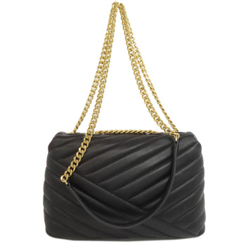 Tory Burch Shoulder Bag Calfskin Black Chainshoulder