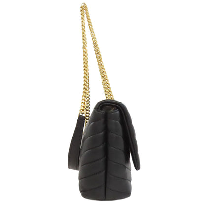 Tory Burch Shoulder Bag Calfskin Black Chainshoulder