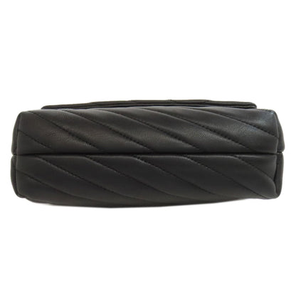 Tory Burch Shoulder Bag Calfskin Black Chainshoulder