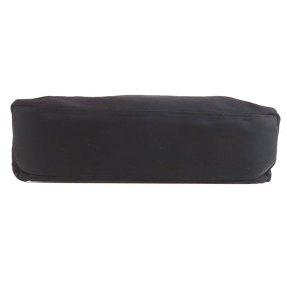 Prada Shoulder Bag Nylon Black Logometal