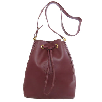 Cartier Shoulder Bag Calfskin Red Must Line