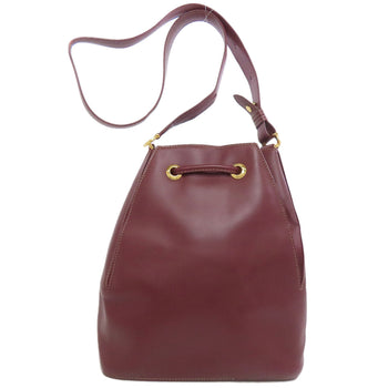 Cartier Shoulder Bag Calfskin Red Must Line