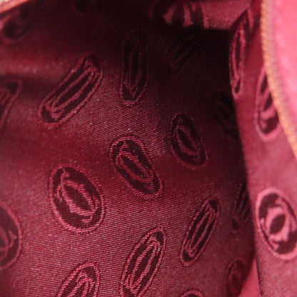 Cartier Shoulder Bag Calfskin Red Must Line