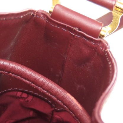 Cartier Shoulder Bag Calfskin Red Must Line