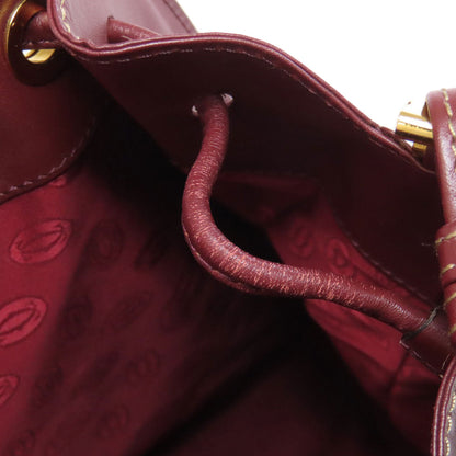 Cartier Shoulder Bag Calfskin Red Must Line