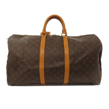 Louis Vuitton Tote Bag M41424 Monogram Canvas Brown Keepall 55