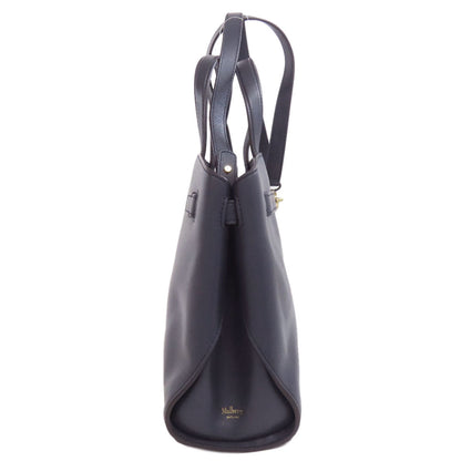 Mulberry Handbag Leather Navy 2Way