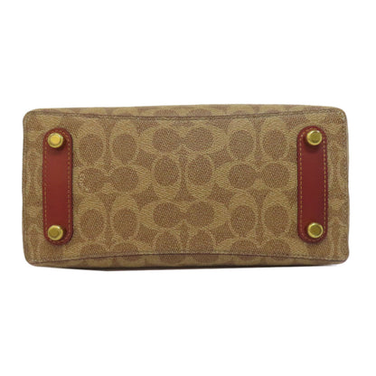 Coach Handbag C2890 Pvc Brown Willow Bucket Signature 2-Way