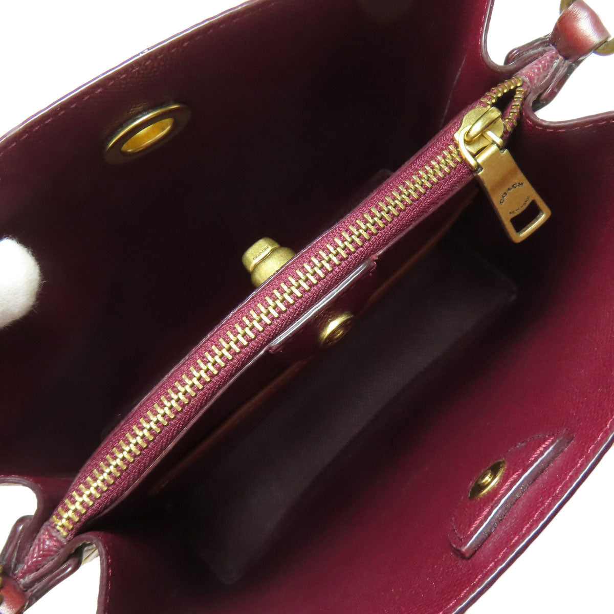 Coach Handbag C2890 Pvc Brown Willow Bucket Signature 2-Way